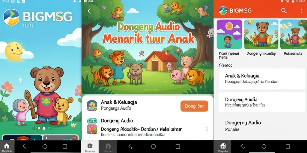 Antarmuka pengguna BIGMSG yang menarik dan fungsional.