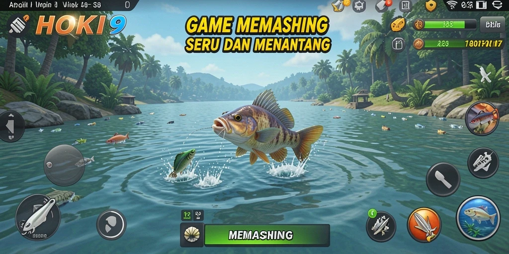 Tampilan antarmuka HOKI9 dengan fitur memancing yang menarik.