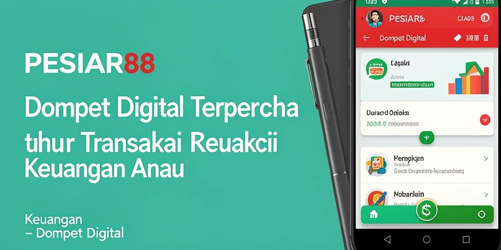 Screenshot utama PESIAR88 menampilkan antarmuka Dompet Digital yang sederhana.
