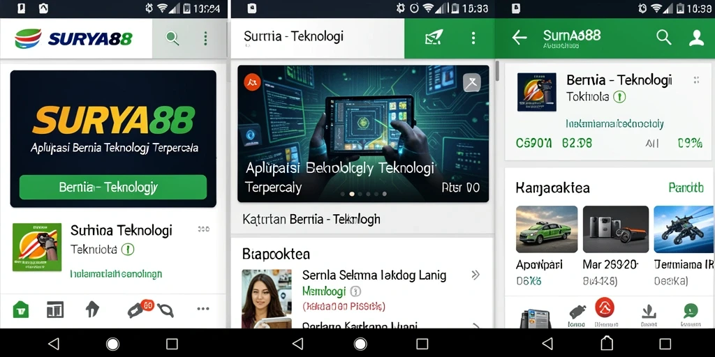 Tampilan antarmuka SURYA88 yang informatif dan menarik.