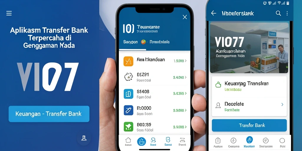Antarmuka VIO77 yang memudahkan transaksi Transfer Bank.